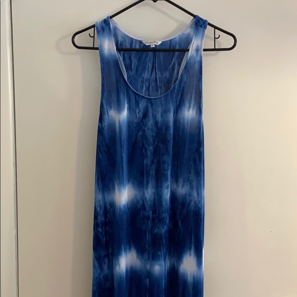 Stretchy tie dye maxi dress